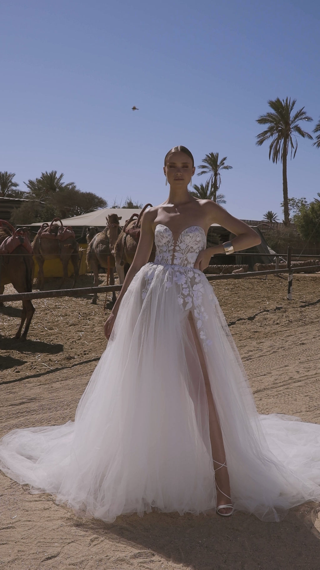 Daphne #MB24-21 with Bolero – Julie Vino Mimosa Wedding Dress